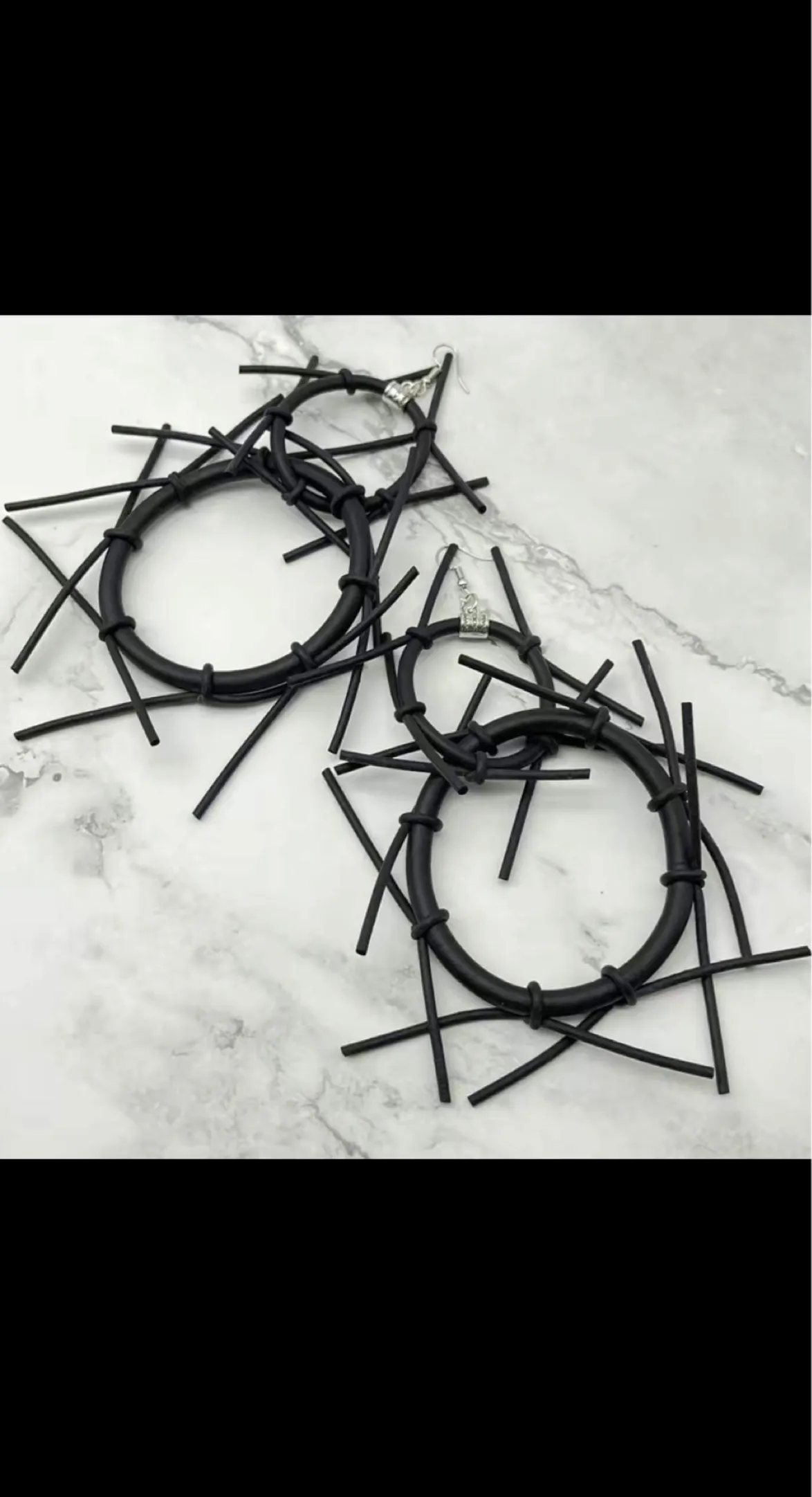 5.5in Long "Barbwire" Dangle Earrings | Lightweight, Soft, And Flexible