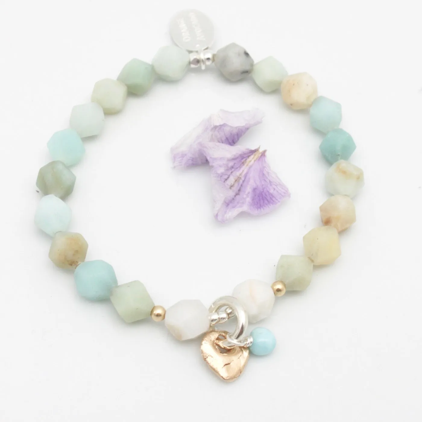 Lava Form Collection:  Amazonite Mako Stretch Bracelet