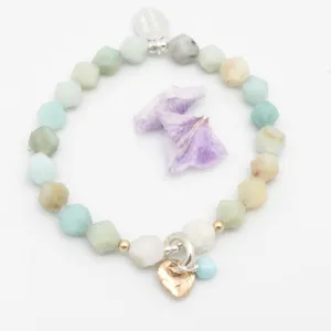 Lava Form Collection:  Amazonite Mako Stretch Bracelet