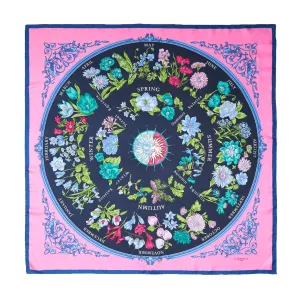PINK SILK SCARF 90