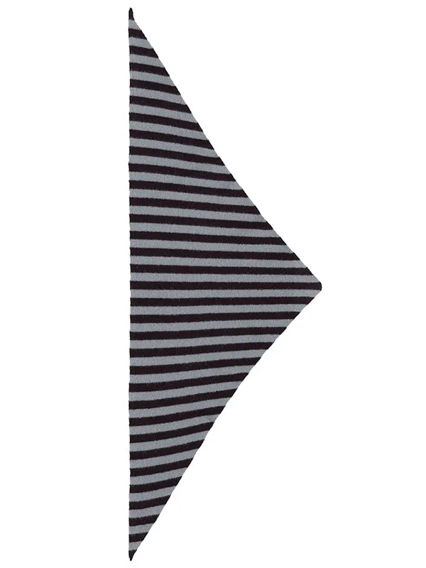 Striped Triangle Neckerchief Poppy & Oatmeal
