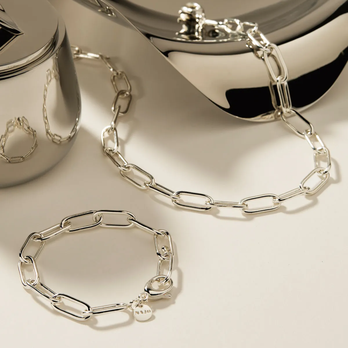 Vista Large Link Necklace
